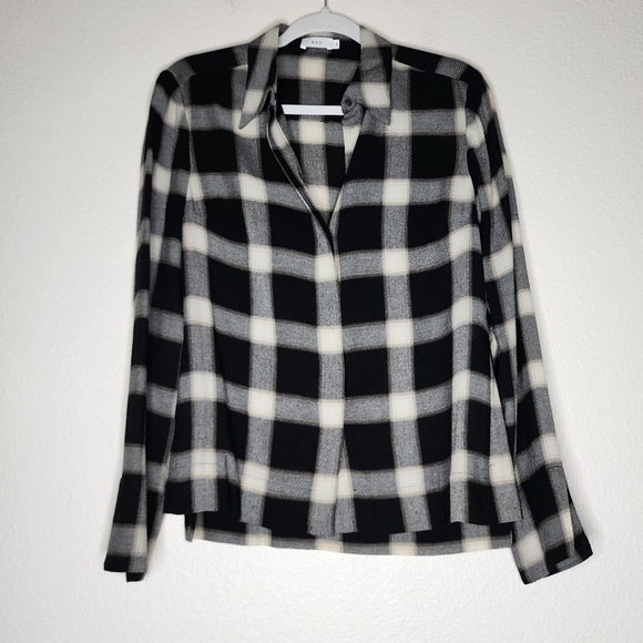 A.L.C. Plaid Button Down Top 6 - Picture 1 of 6